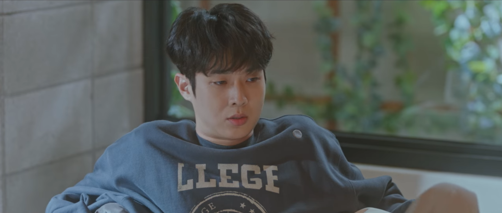 Did Choi Woong's "llege" sweatshirt bother anybody else? From Our Beloved Summer Episode Four