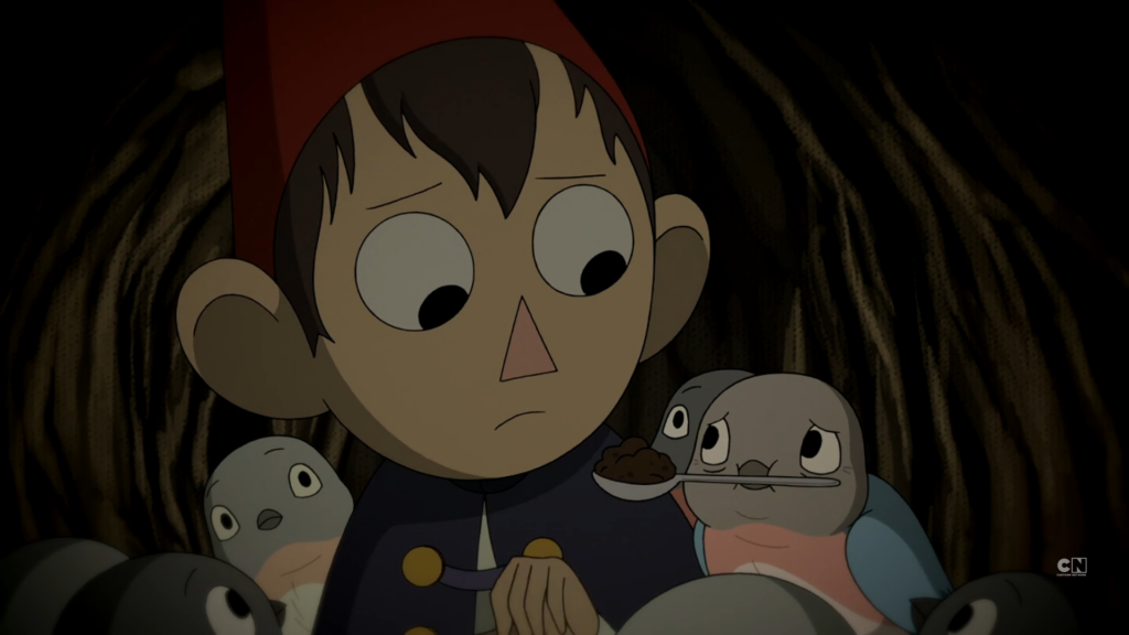 Beatrice's mother feeds Wirt two spoonfuls of dirt, that of which he spits one out