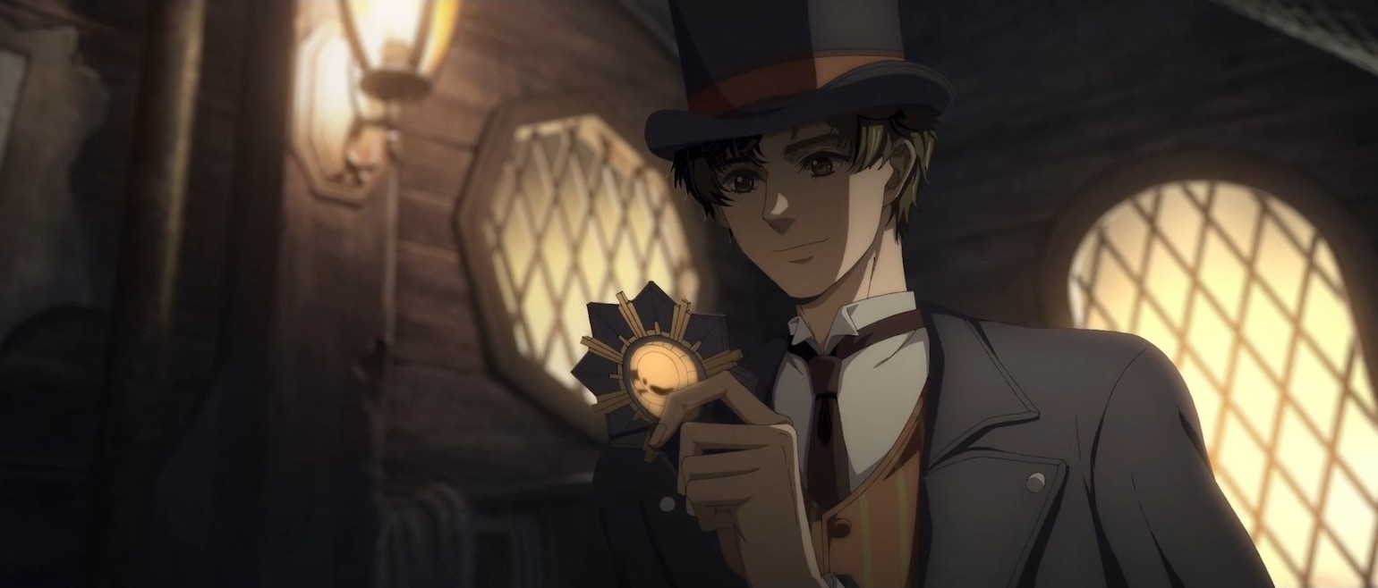 Klein holds the Eternal Blazing Sun artefact