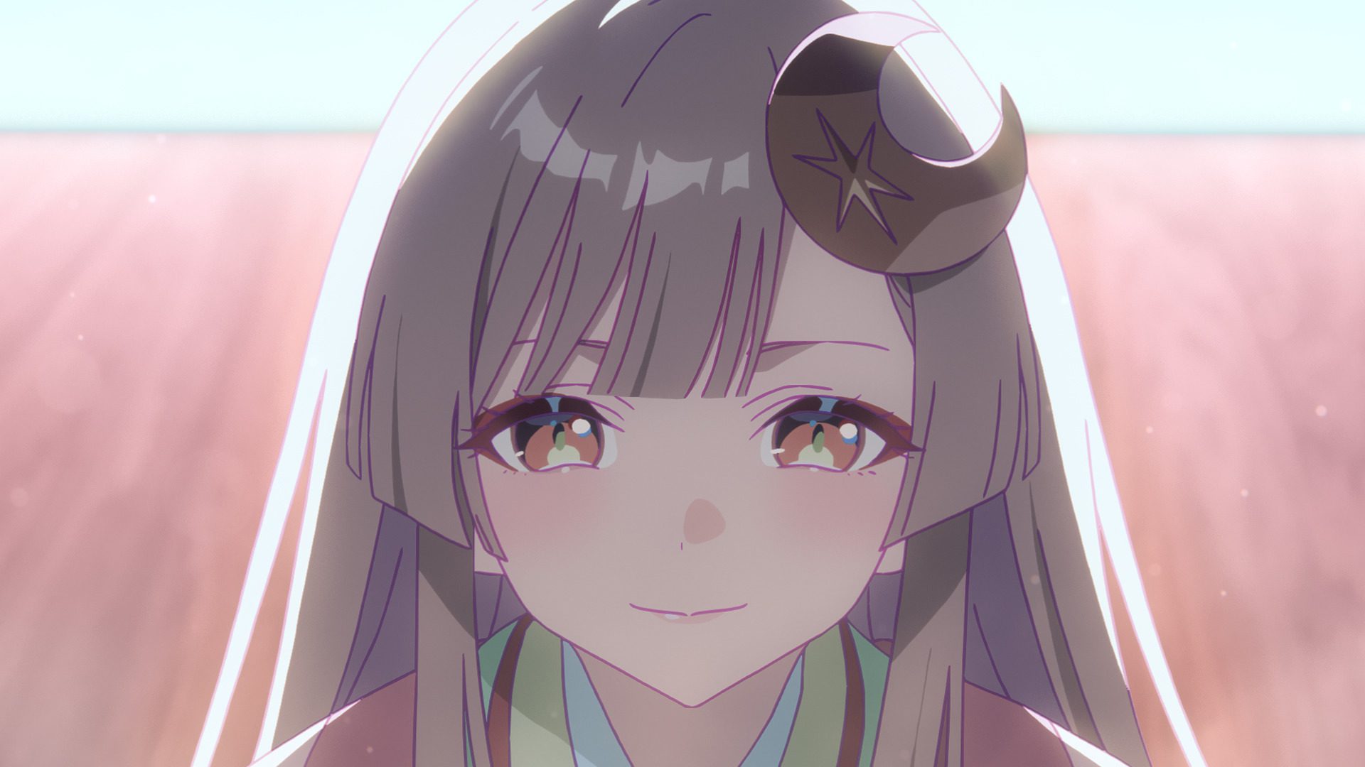 Kaguya in the virtual world of Tsukuyomi in the Netflix Anime Film Cosmic Princess Kaguya!