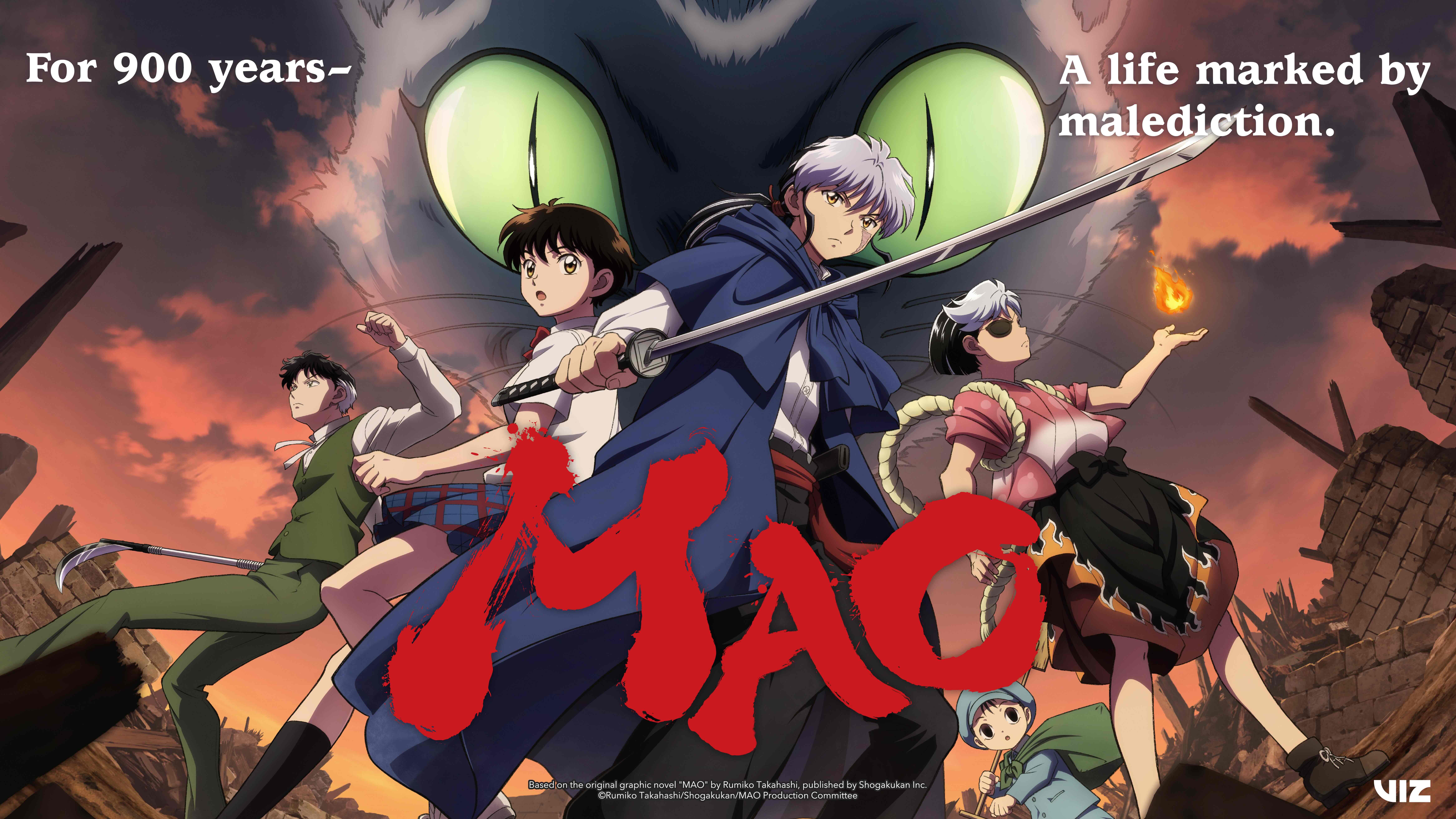 Rumiko Takahashi’s MAO Lands on Hulu & Disney+: VIZ Media Sets April Premiere for Dark Fantasy Epic